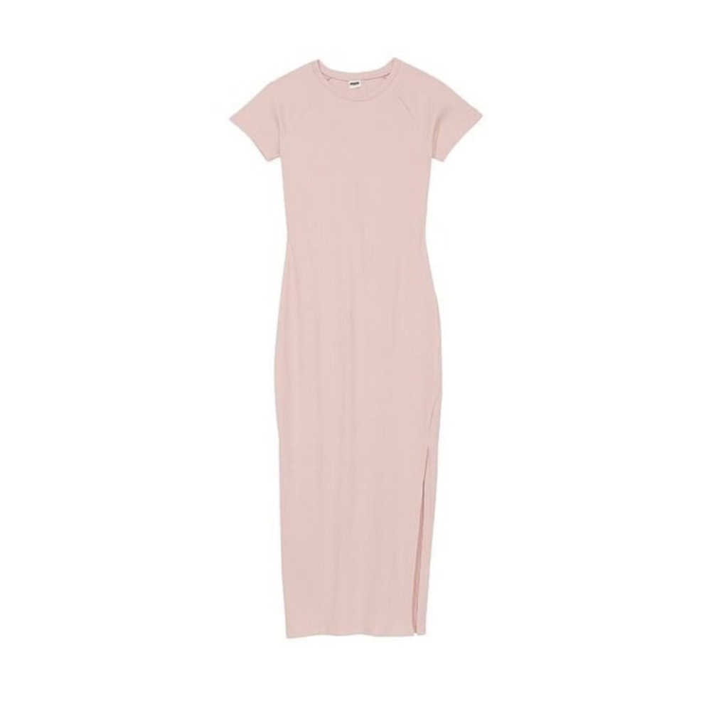 Victoria's Secret PINK Women’s X Small Wanna Be Pink Short Sleeve Midi Dress XS - Picture 11 of 15
